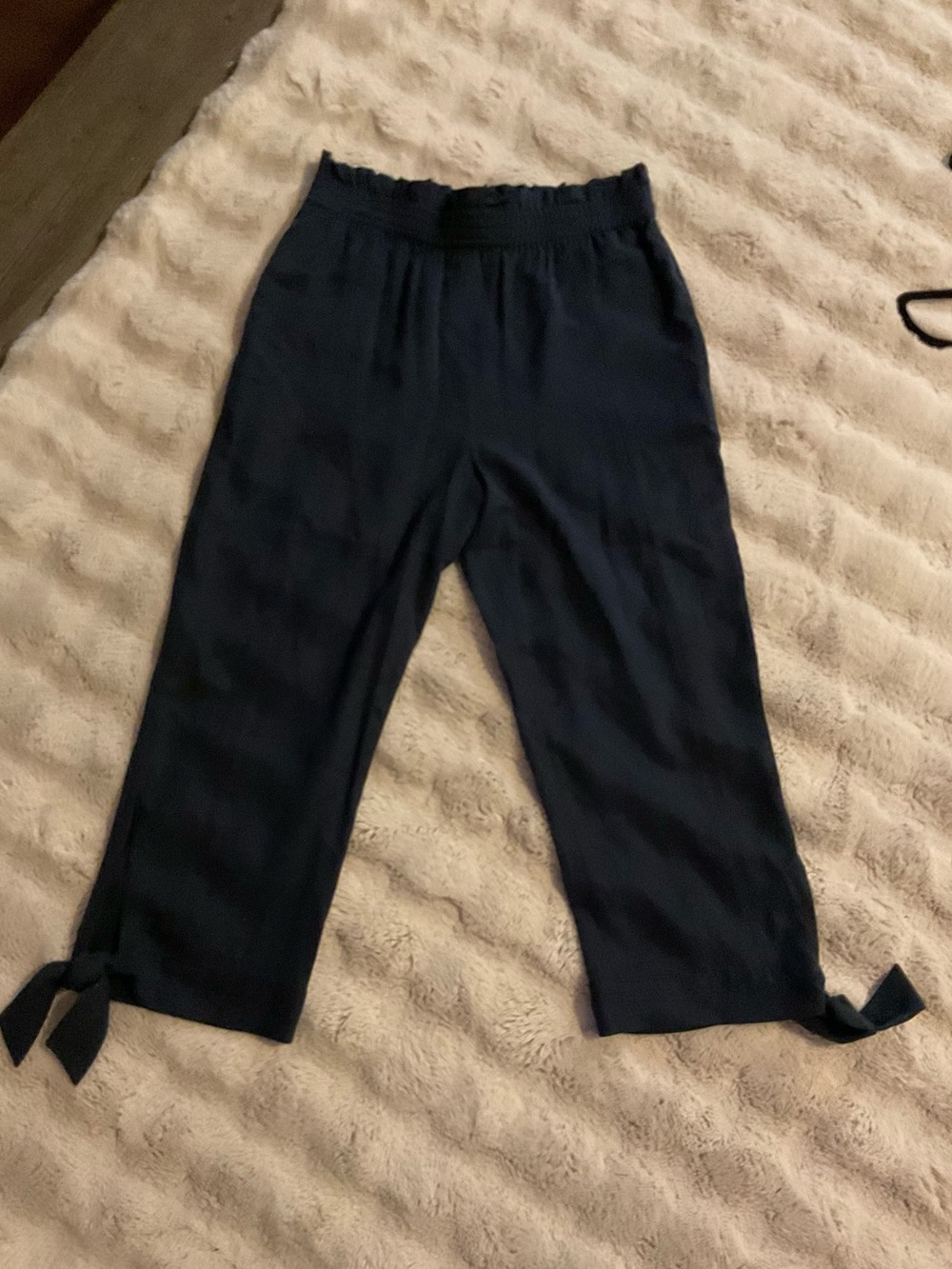Tie-Hem Cropped Pants Gianni Bini